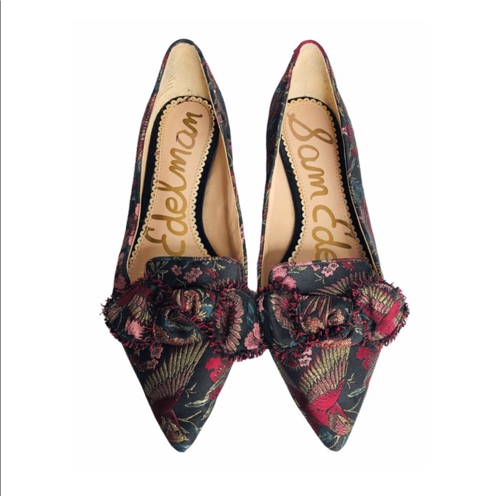 SAM EDELMAN Brocade Bow Bird Flats